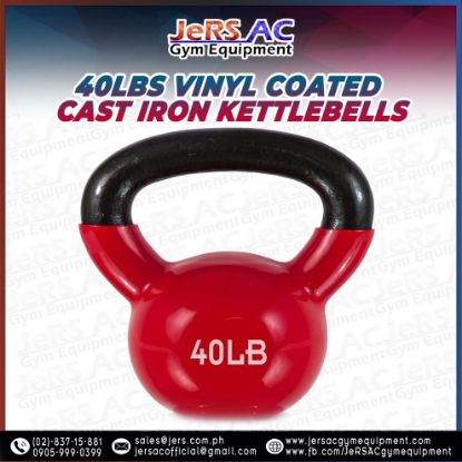 Picture of 40lbs Vinyl Coated Iron Kettlebell