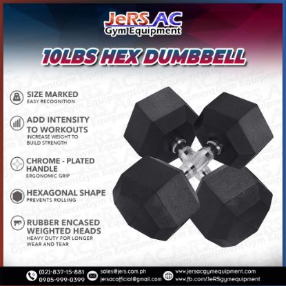 Picture of 10lbs Hex Dumbbell Pair