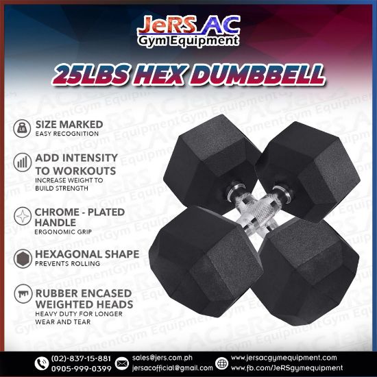 Picture of 25lbs Hex Dumbbell Pair