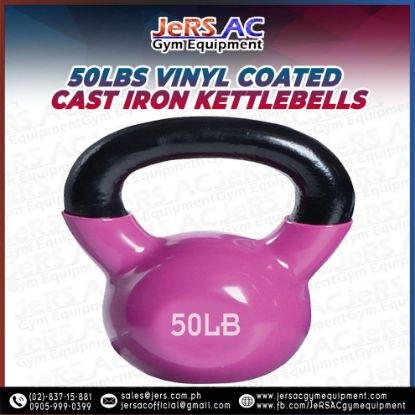 Picture of 50lbs Vinyl Coated Iron Kettlebell