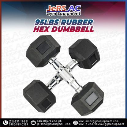 Picture of 95lbs Hex Dumbbell Pair