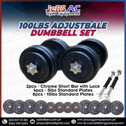 Picture of 100lbs Adjustable Dumbbell Set