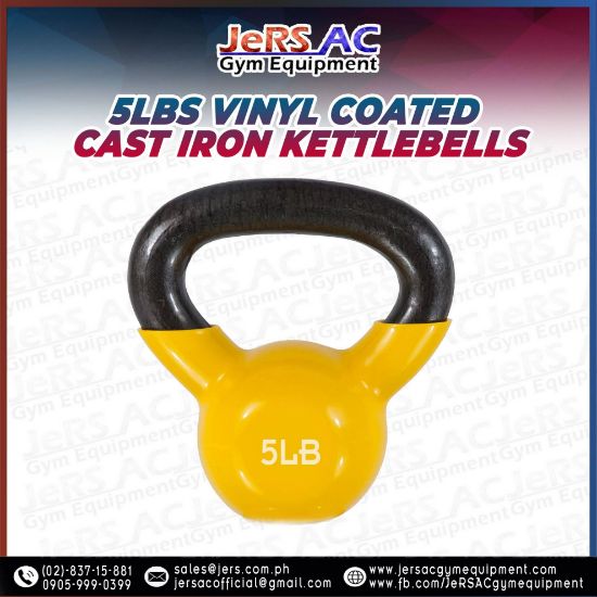 Picture of 5lbs Vinyl Coated Iron Kettlebell