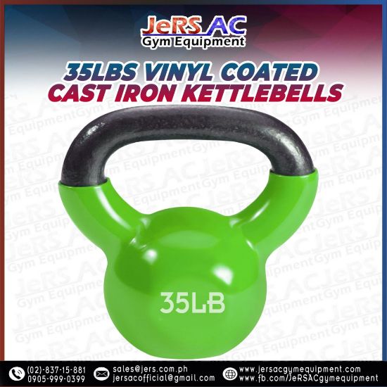 Picture of 35lbs Vinyl Coated Iron Kettlebell