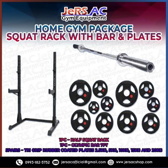 Picture of Squat Rack with Bar & Plates